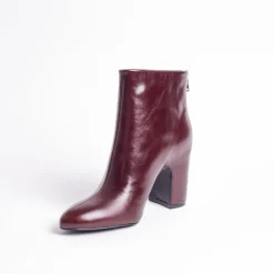Cecelia New York Noel Low Back Zip Heeled Leather Bootie