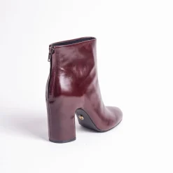 Cecelia New York Noel Low Back Zip Heeled Leather Bootie