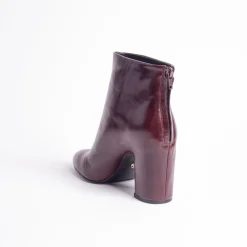 Cecelia New York Noel Low Back Zip Heeled Leather Bootie